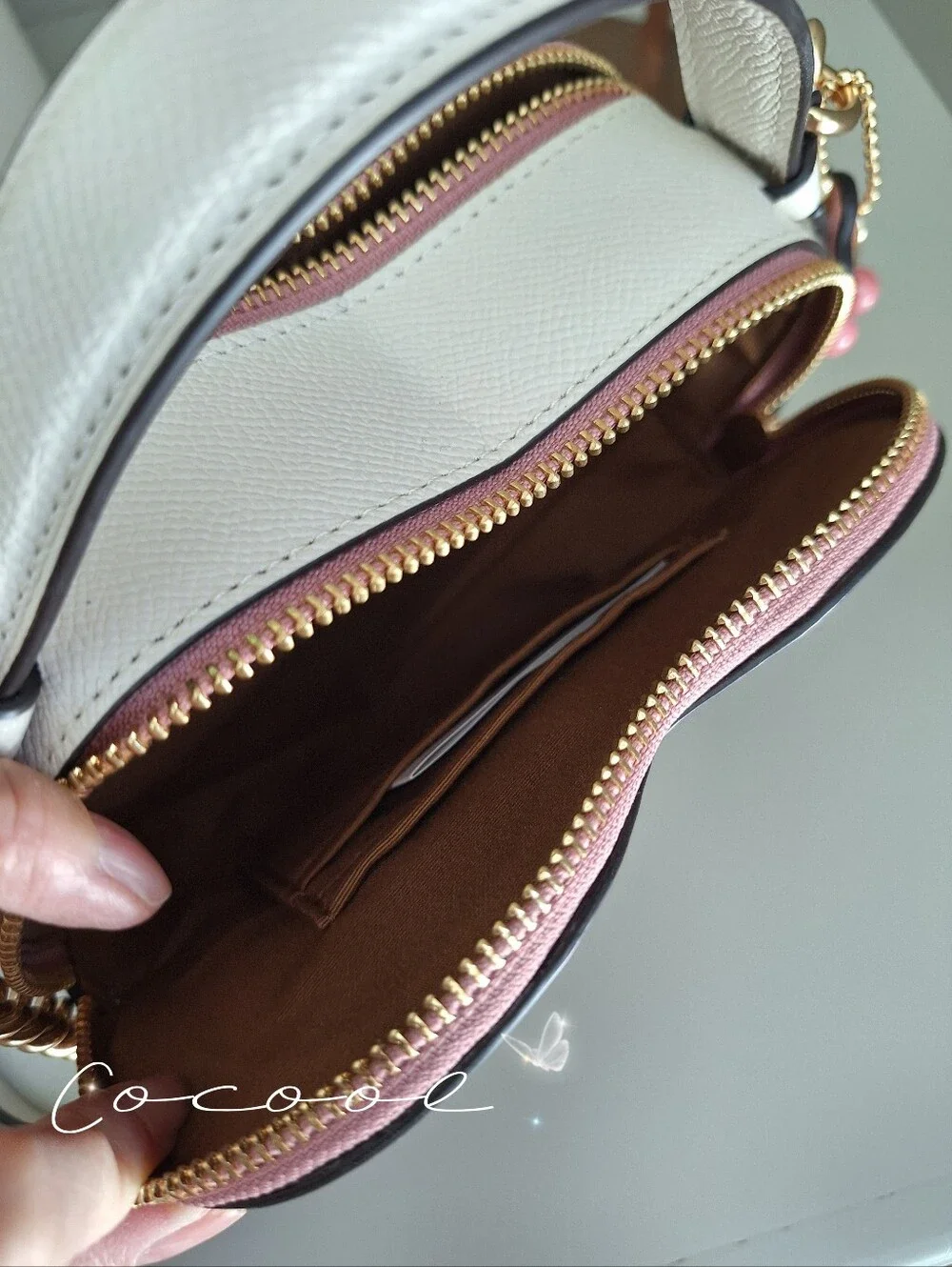 NEW COACH Heart Crossbody In Signature Canvas With Heart Cherry Print CE653